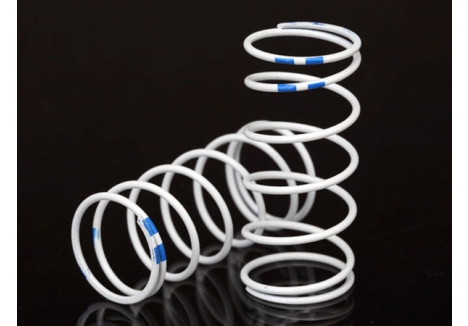 Traxxas Spring, shock, White (GTR Long) (0.892 rate Blue) (1 pair) TRX7448