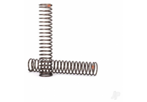 Traxxas Springs, shock, Long (natural finish) (GTS) (0.39 rate, Orange stripe) (for use with TRX-4 Long Arm Lift Kit) TRX8154
