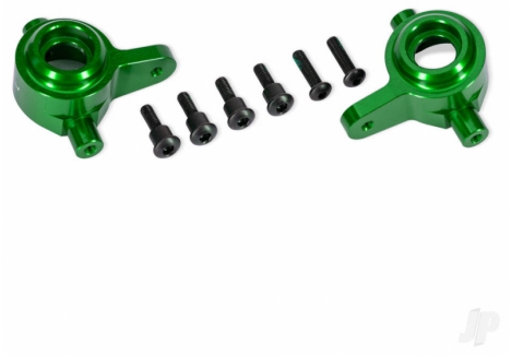 Traxxas Steering Blocks 6061-T6 Aluminium Left Right Green TRX9064-GRN