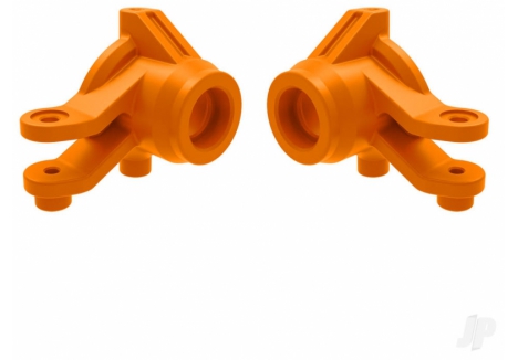 Traxxas Steering blocks, left & right (Orange) TRX10736-ORNG