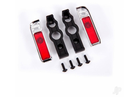 Traxxas Tail Light Housing Chrome with Lens and Retainers TRX9119