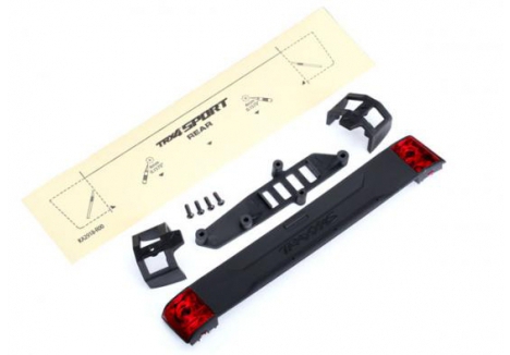 Traxxas Tailgate panel / tailgate retainers (2 pcs) / tailgate mount / tail light lens (2 pcs) (left & right) / 2.5x8 BCS (4 pcs) (fits #8111 or #8112 Body) TRX8117
