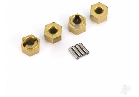 Traxxas Wheel Hubs 7mm Hex Brass TRX-4M Rock Crawler Parts TRX9750X