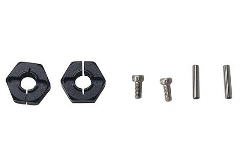 X-RIDER FLAMINGO 6MM HEX. HUB SET(METAL,BLACK) XR-FG8064BK