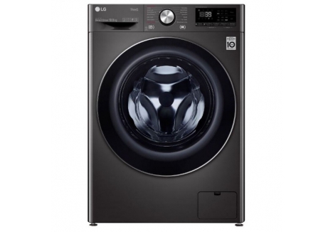 LG V10 F6V1010BTSE Wifi Connected 10.5Kg Washing Machine with 1600 rpm - Black / Stainless Steel