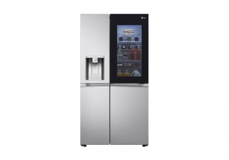 LG GSXV91MBAE American Refrigerator 635 litre, Energy Efficient E InstaView Door in Door Door Cooling+ Pipeless Dispenser, UVnano Metal Sorbet